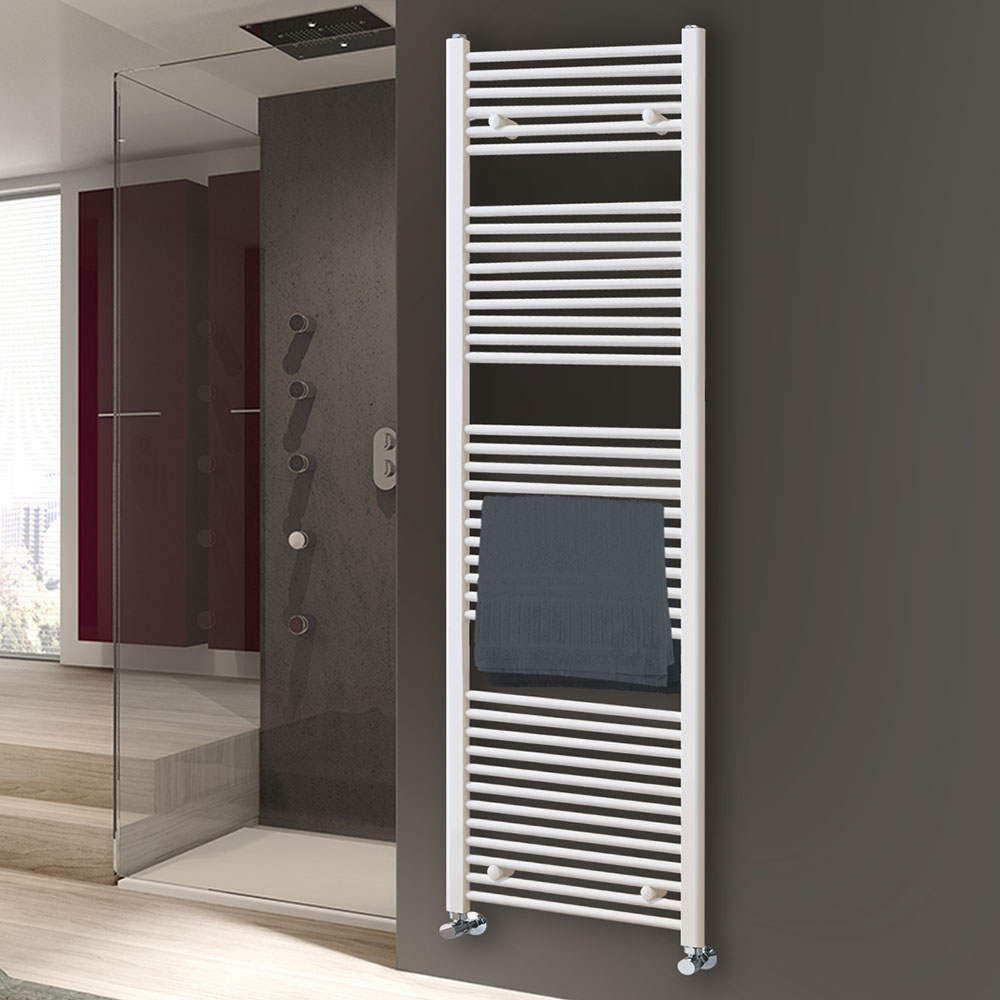 Secatoallas Radiador circuito calefacción de 180 cm x 50 cm BLANCO brillo - Imagen 4