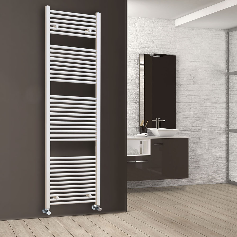 Secatoallas Radiador circuito calefacción de 180 cm x 50 cm BLANCO brillo - Imagen 6