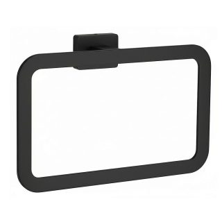 Toallero de anilla SERRANO de 22 cm negro mate