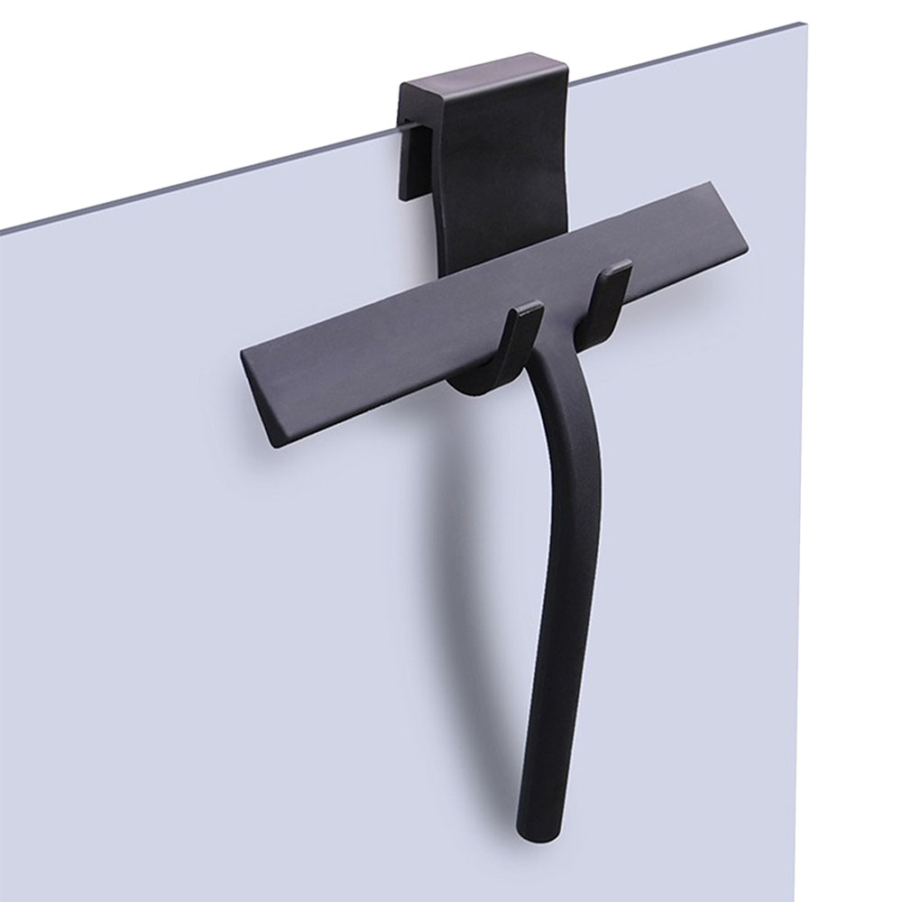 Limpia Mamparas Ducha Negro Mate Rasqueta Silicona