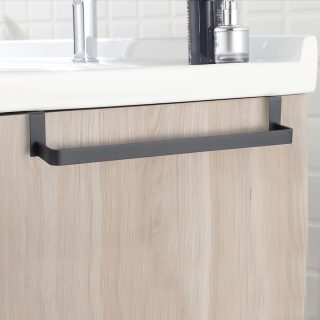 Toallero sin taladros de 29 cm antracita mate