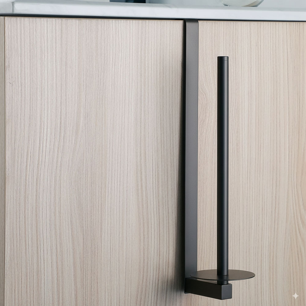 Percha lateral portarrollos GUN METAL - Imagen 4