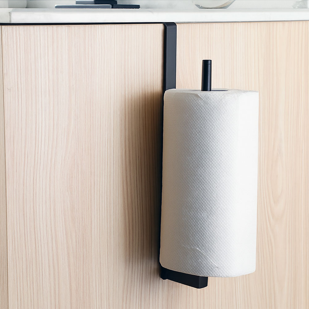 Percha lateral portarrollos NEGRO MATE