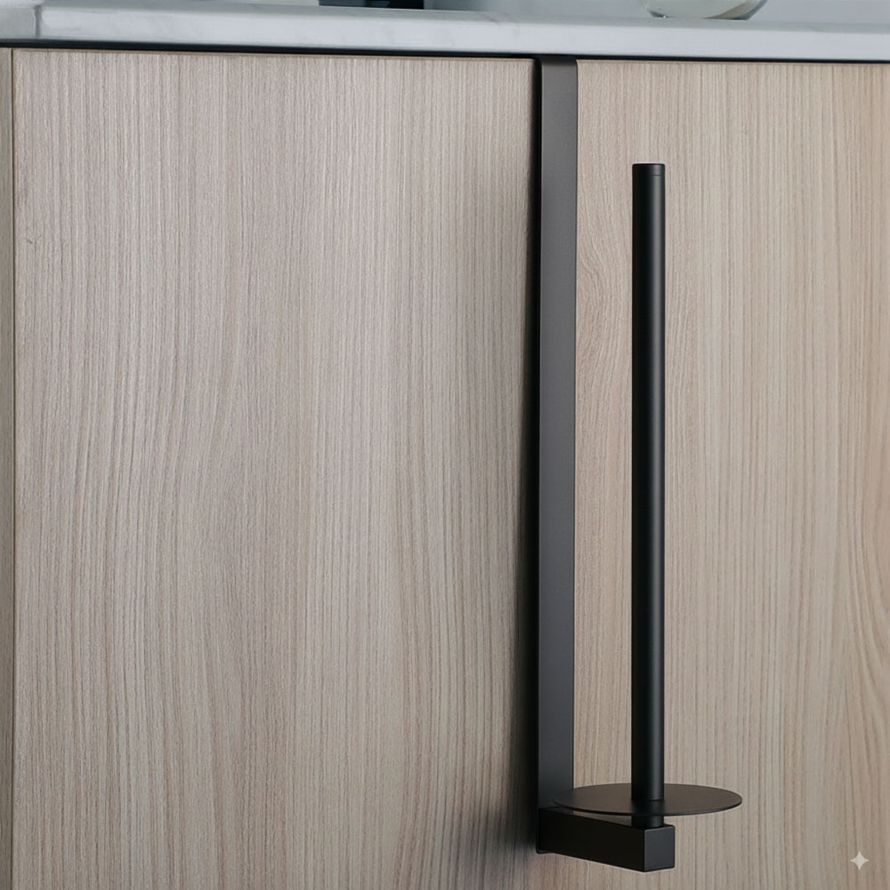 Percha lateral portarrollos NEGRO MATE - Imagen 4