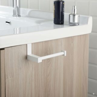 Portarrollos sin taladros de 20 BLANCO mate