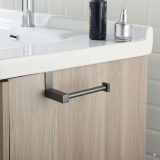 Portarrollos sin taladros de 20 GUN METAL