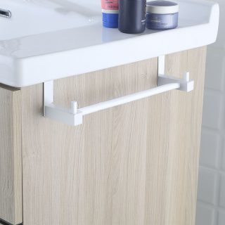 Toallero sin taladros de 36 cm BLANCO MATE