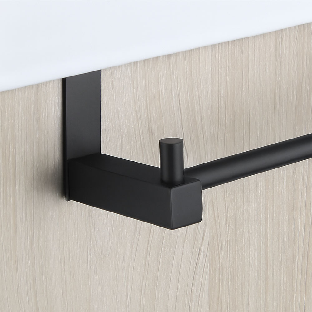 Toallero sin taladros de 36 cm NEGRO MATE - Imagen 4