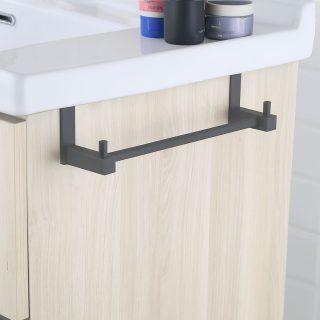 Toallero sin taladros de 36 cm GUN METAL