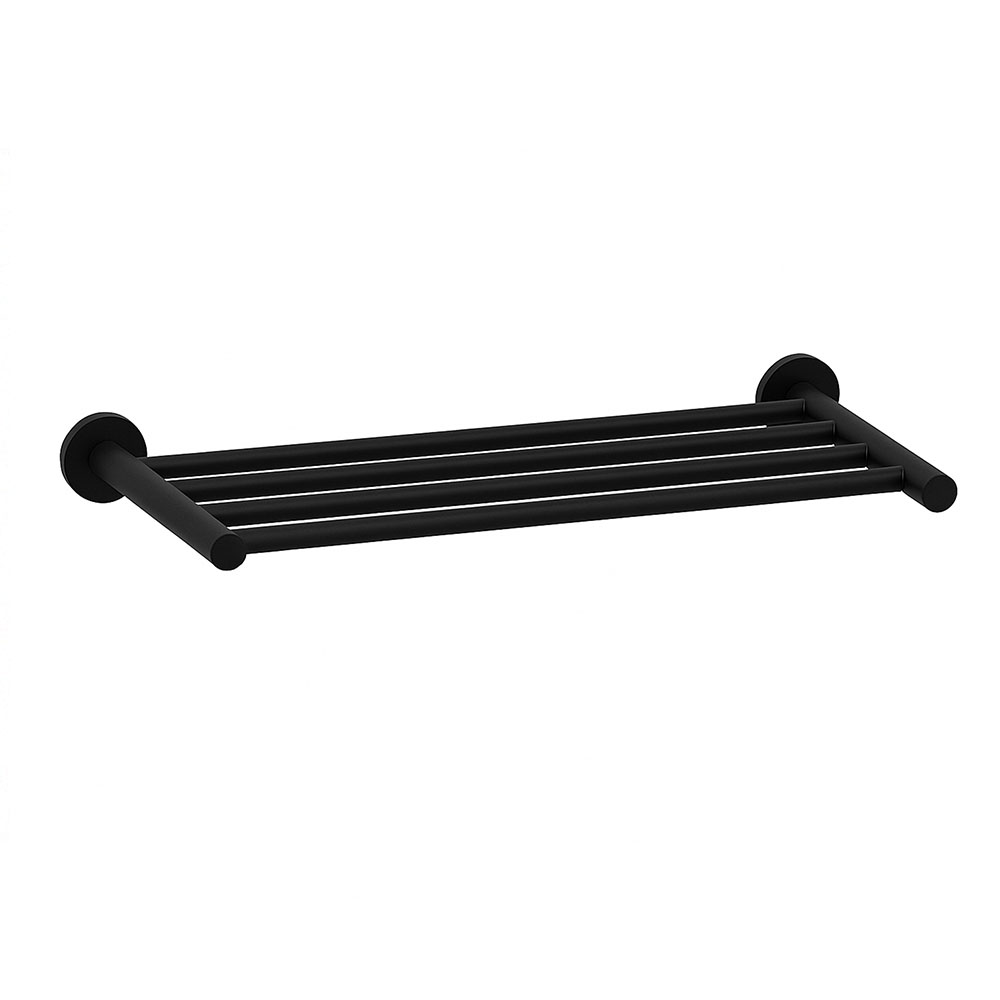 Toallero horizontal rectangular de 50 CM NEGRO MATE - Imagen 2