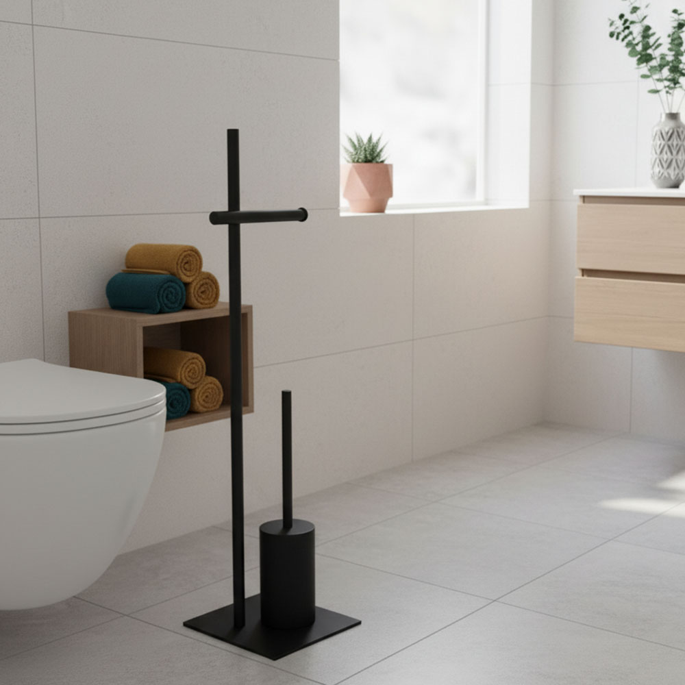 Escobillero SILVA redondo NEGRO MATE