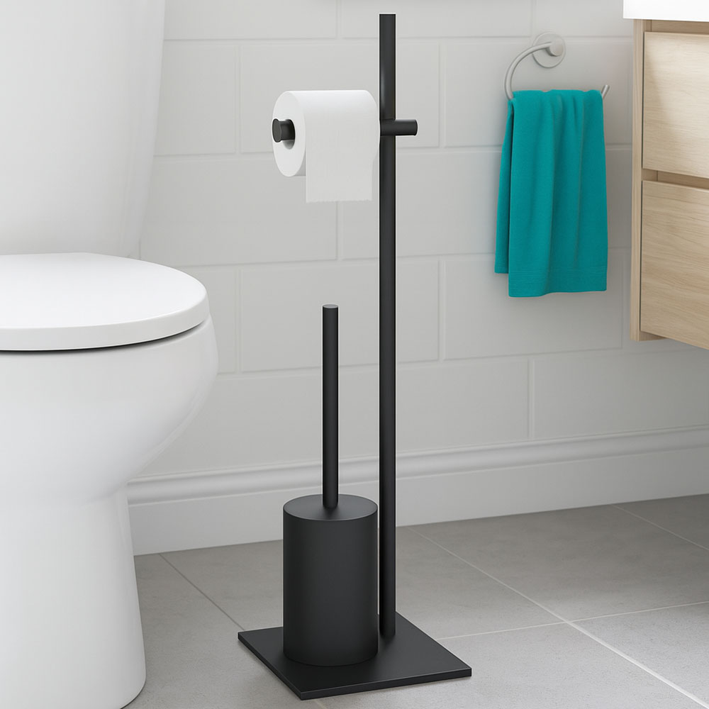 Escobillero SILVA redondo NEGRO MATE - Imagen 3