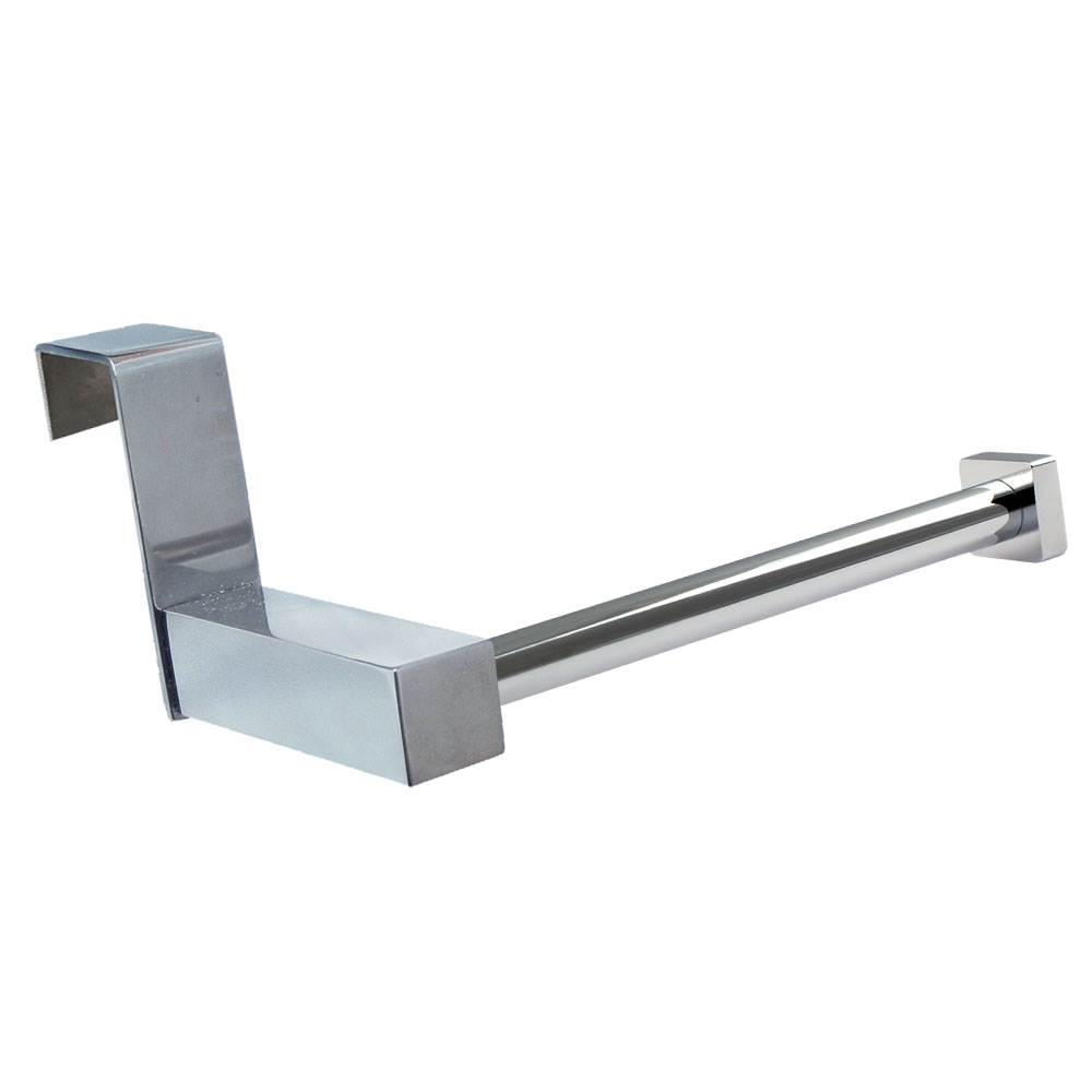 Portarrollos sin taladros de 14,5 cm CROMO brillo - Imagen 2