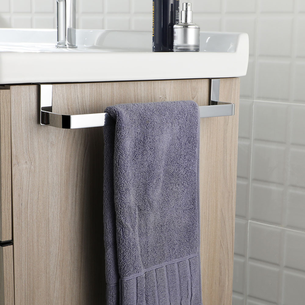 Toallero sin taladros de 36 cm CROMO brillo - Imagen 3