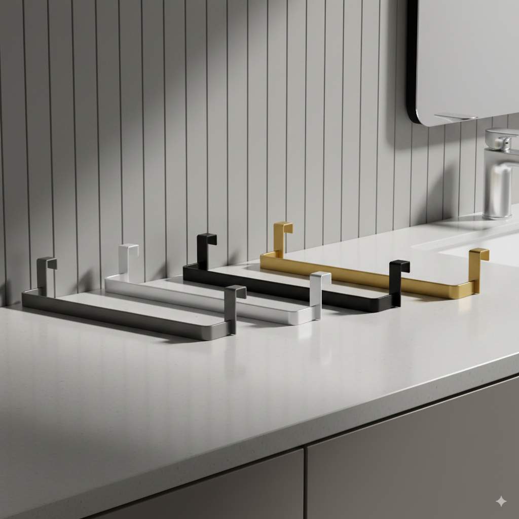 Toallero sin taladros de 29 cm CROMO brillo - Imagen 9