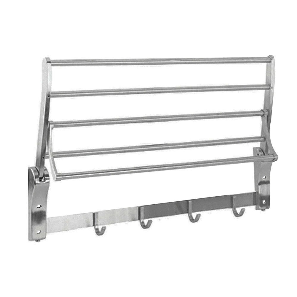 Toallero horizontal abatible de 55 cm CROMO brillo - Imagen 2