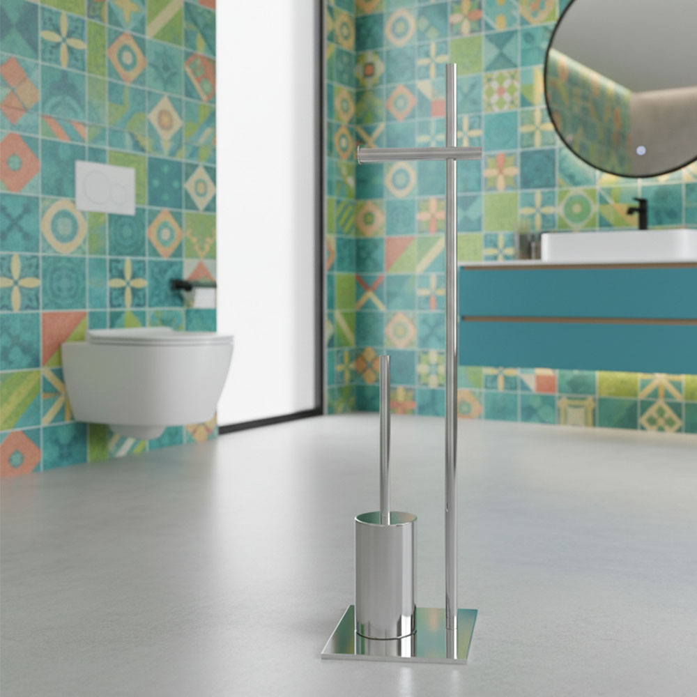 Escobillero SILVA redondo cromo brillo - Imagen 3