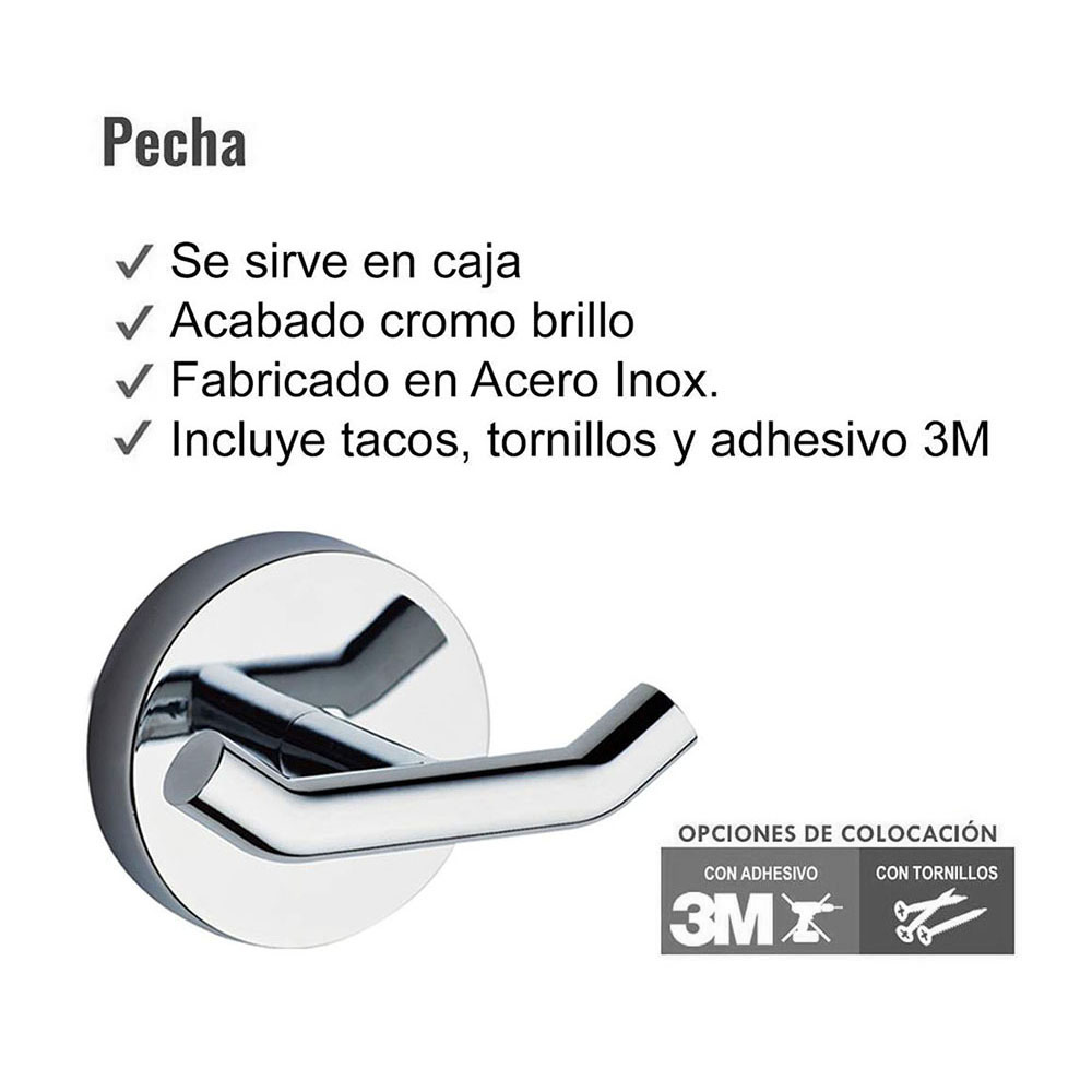 Percha MEDINA CROMO brillo - Imagen 2