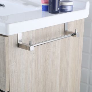 Toallero sin taladros de 36 cm CROMO brillo