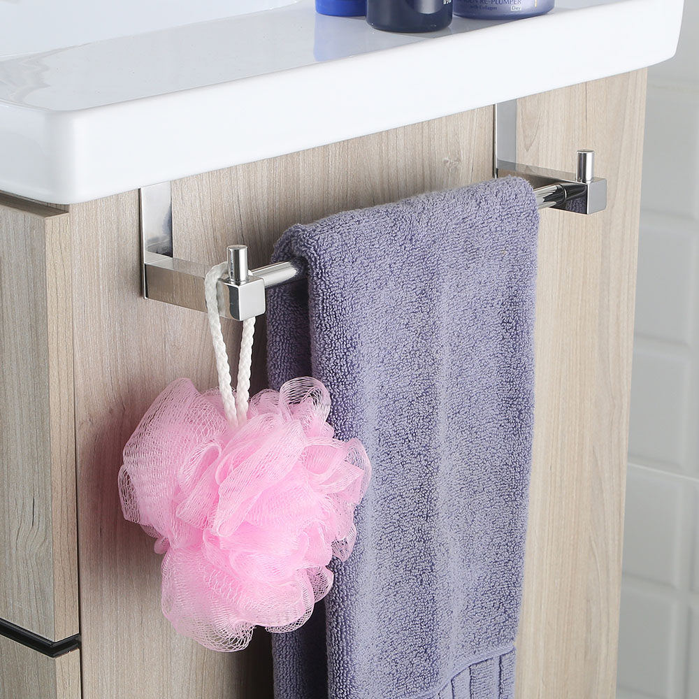 Toallero sin taladros de 36 cm CROMO brillo - Imagen 3