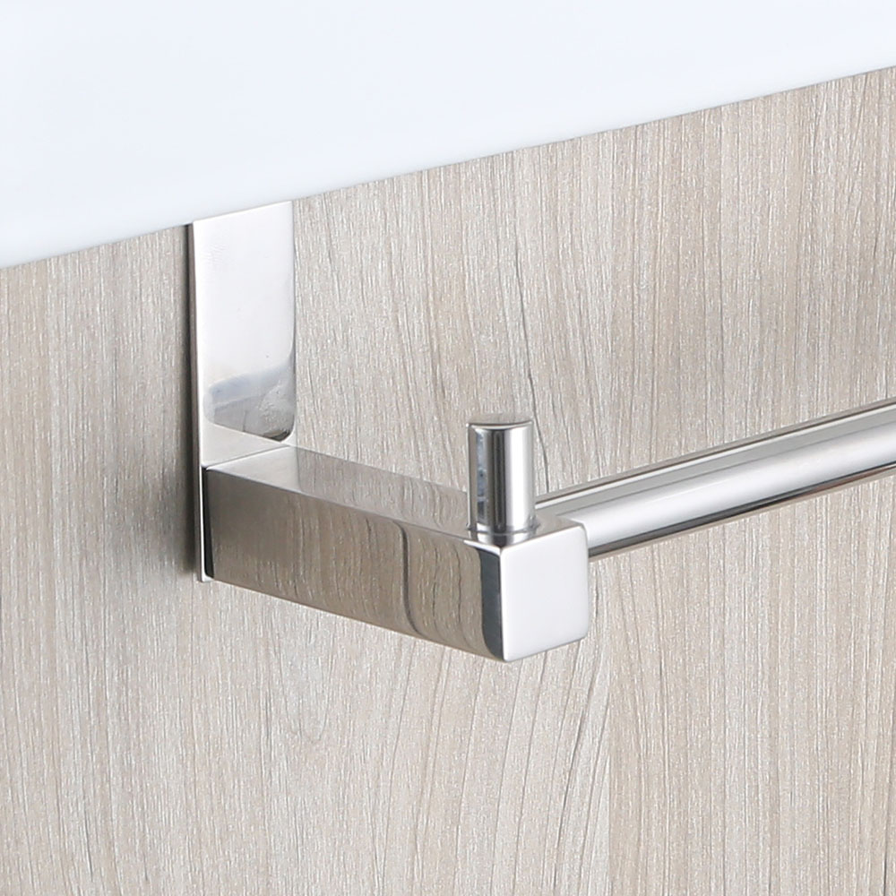 Toallero sin taladros de 36 cm CROMO brillo - Imagen 4