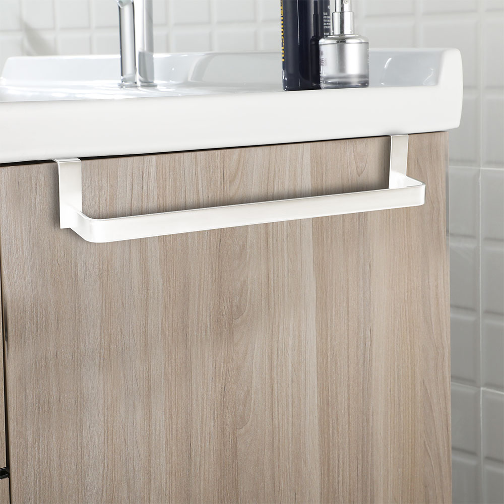 Toallero sin taladros de 36 cm BLANCO mate