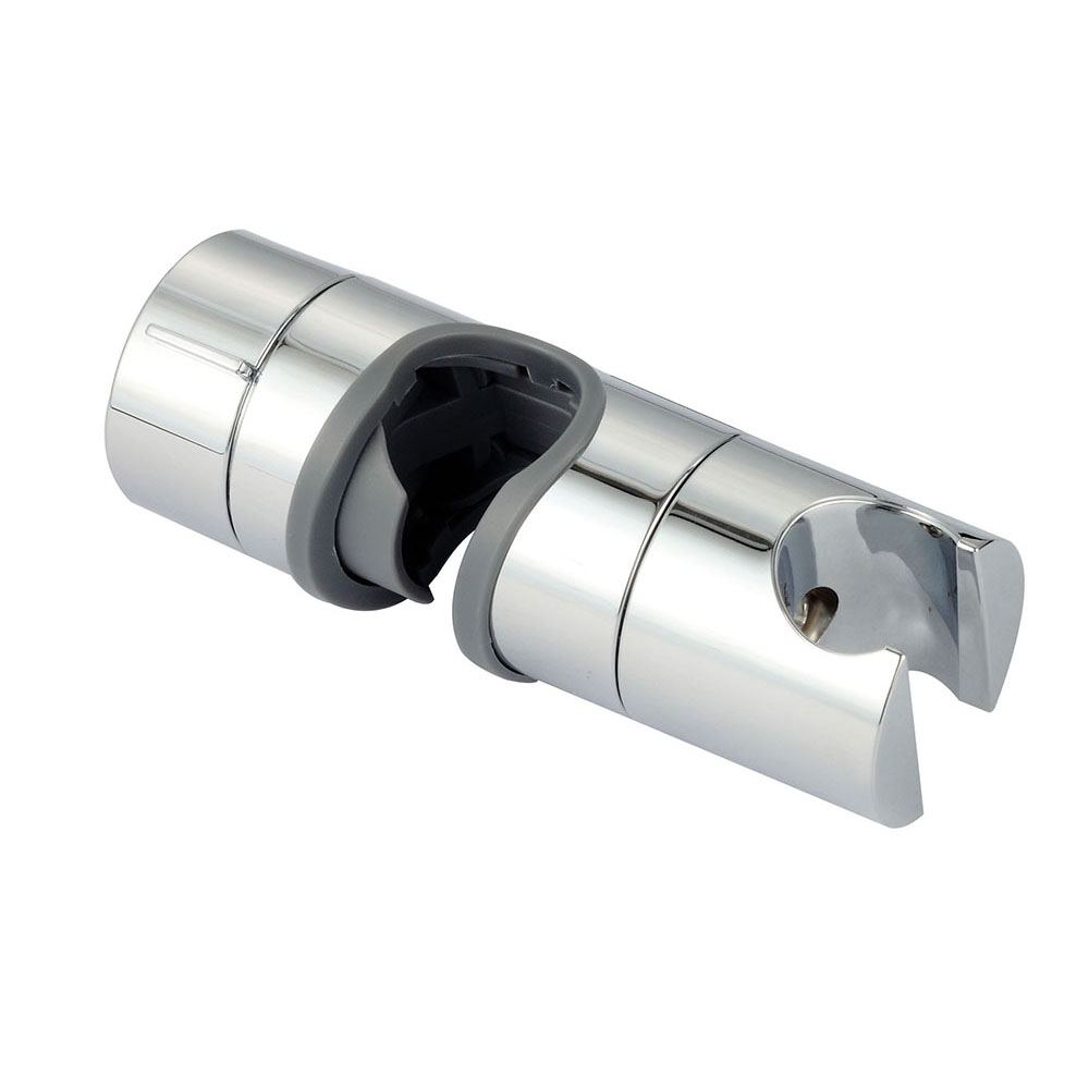 Soporte para barra de ducha ARAGONES redondo CROMO brillo fabricado en ABS - Imagen 6