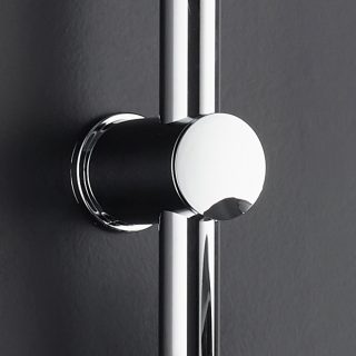 Soporte para barra de ducha ARAGONES cromo brillo fabricado en ABS