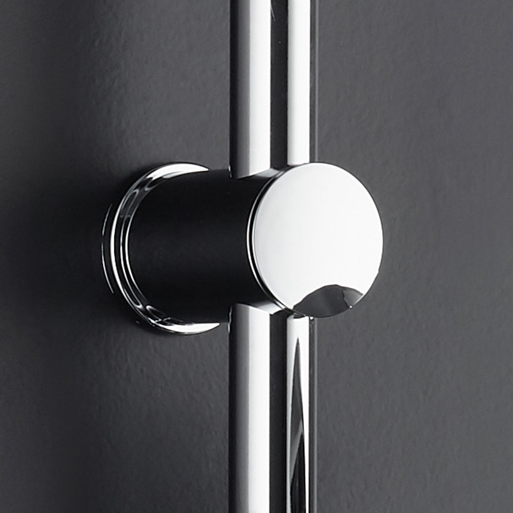 Soporte para barra de ducha ARAGONES cromo brillo fabricado en ABS