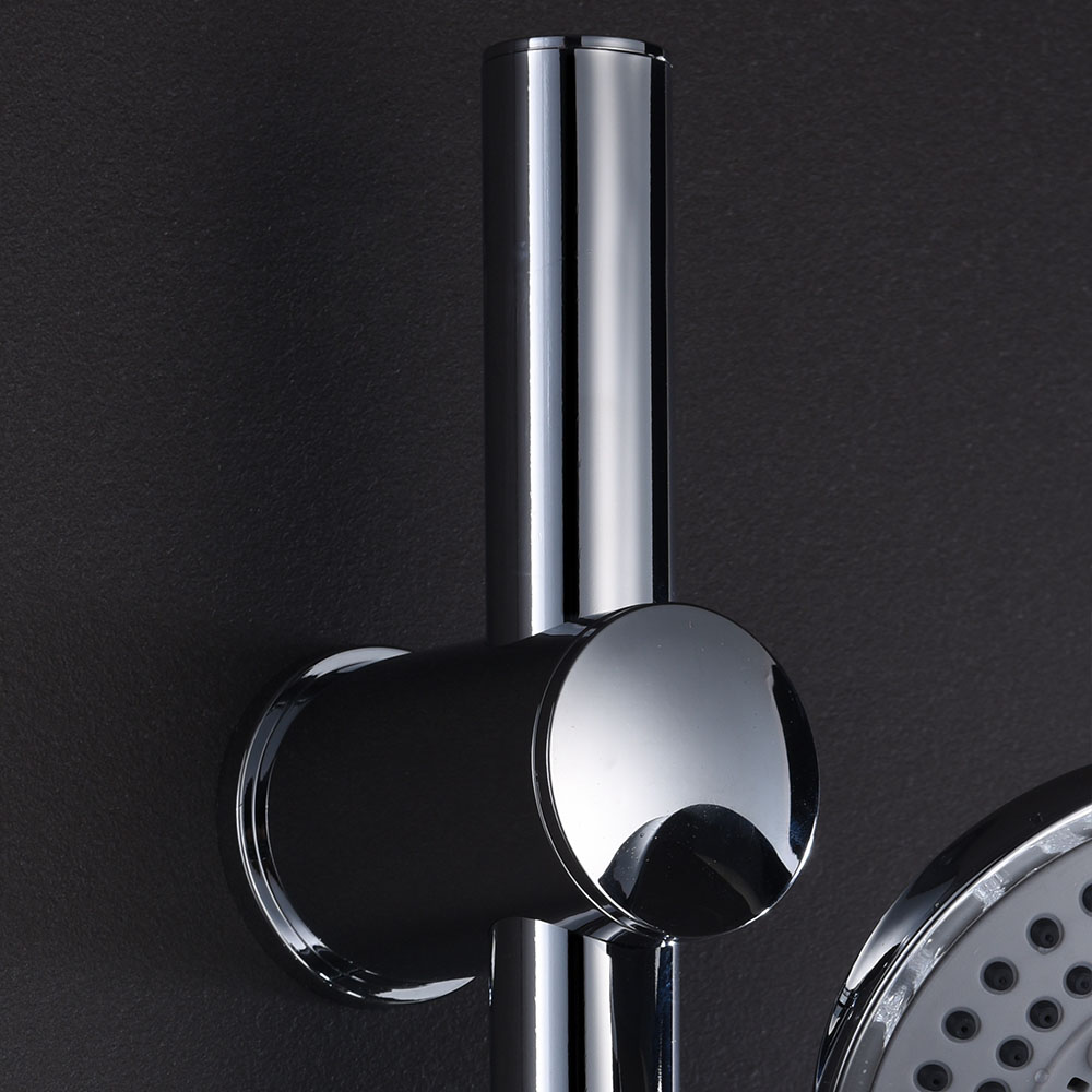 Soporte para barra de ducha ARAGONES cromo brillo fabricado en ABS - Imagen 3