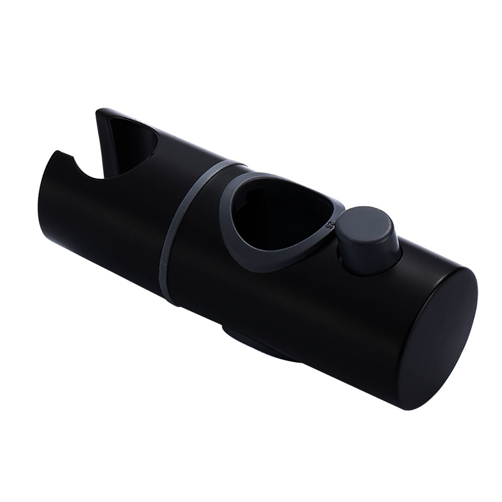 Soporte para barra de ducha redondo NEGRO mate fabricado en ABS - Imagen 3