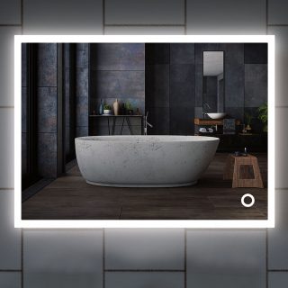 Espejo Led URIBE 25W rectangular de 80 cm x 60 cm espejo 6000K