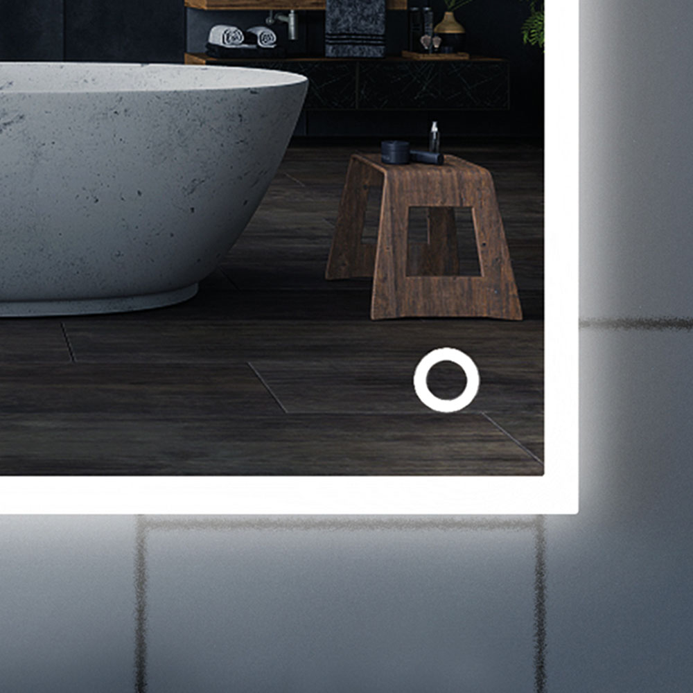 Espejo Led URIBE 25W rectangular de 80 cm x 60 cm espejo 6000K - Imagen 4