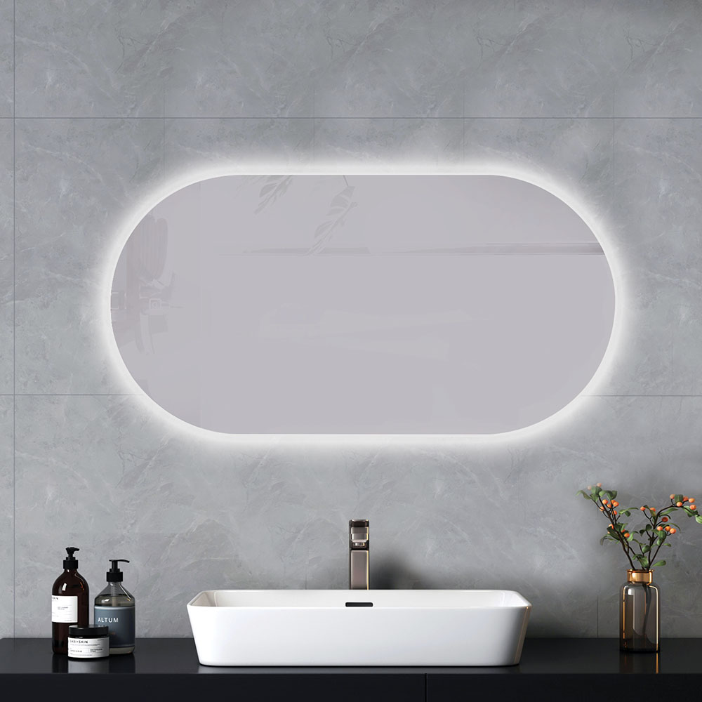 Espejo Led VAL 20W ovalado de 50 cm x 90 cm espejo 6000K - Imagen 4