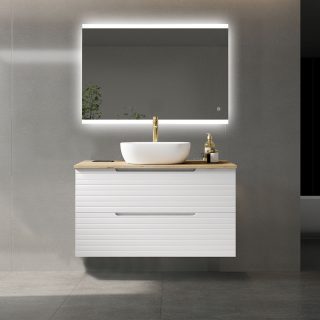 Espejo Led DOBEL 25W rectangular de 80 cm x 60 cm espejo 6000K