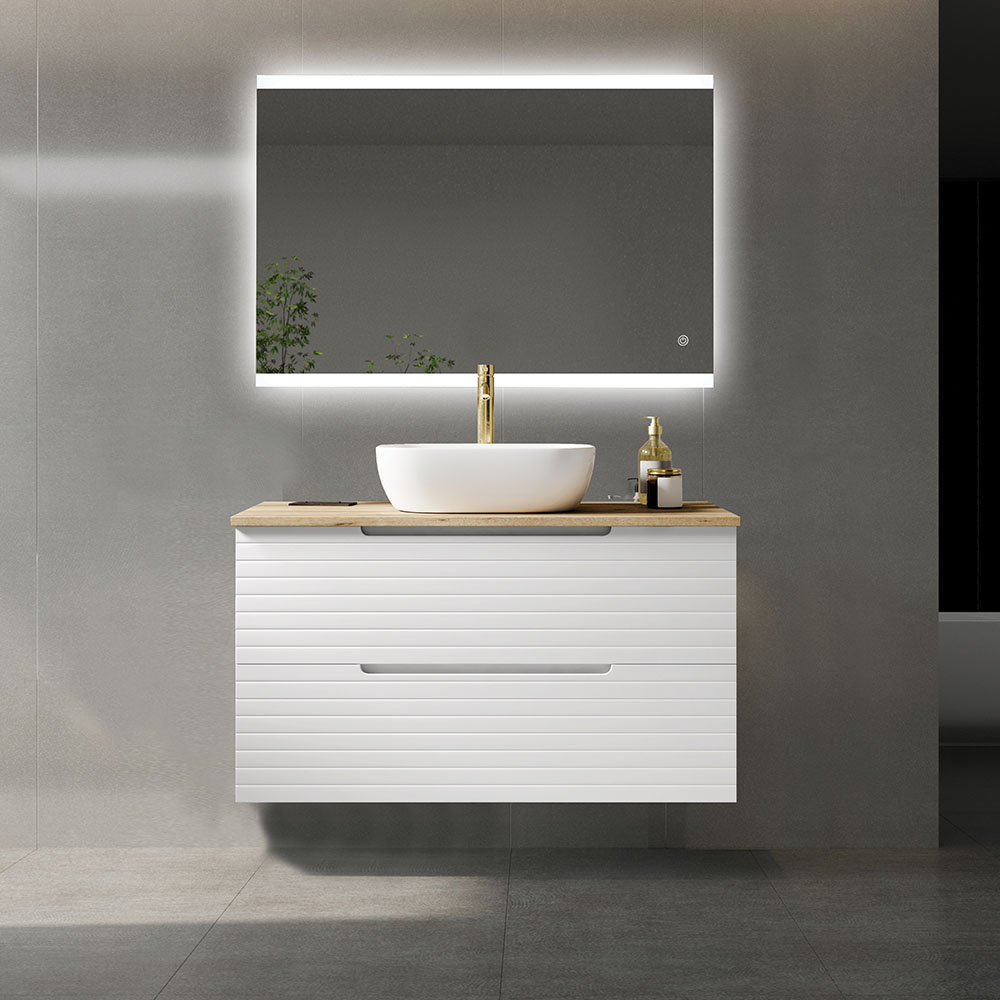 Espejo Led DOBEL 25W rectangular de 80 cm x 60 cm espejo 6000K