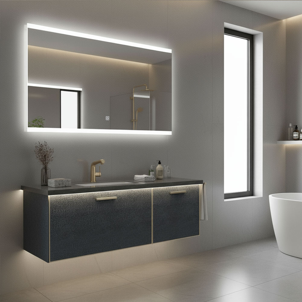 Espejo Led DOBEL 25W rectangular de 80 cm x 60 cm espejo 6000K - Imagen 6