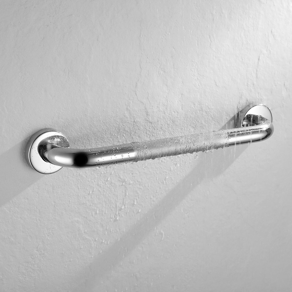 Pack banqueta ducha cuadrada y asa seguridad 30 CROMO - Imagen 4