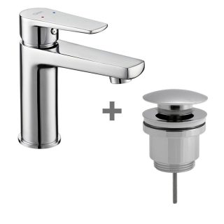 Pack grifo y clic clac monomando FUSTER NEGRO mate