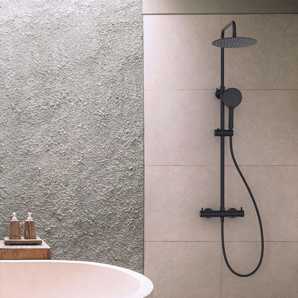 Pack columna y grifo monomando ZUÑIGA negro mate - Imagen 6