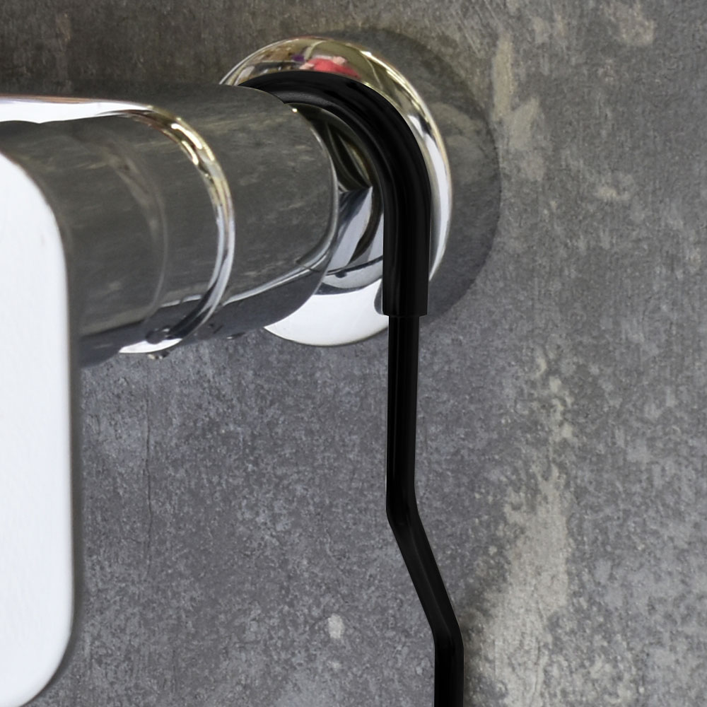 Pack columna termostático redonda fabricada en latón y portagel Solano colgar - Imagen 9