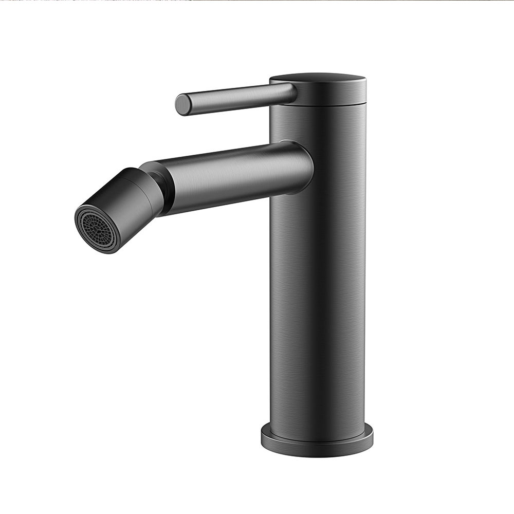 Pack grifo de lavabo y grifo de bidet REYES GUN METAL mate - Imagen 4