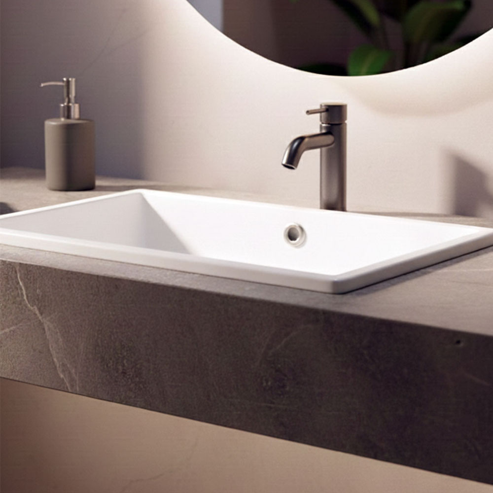 Pack grifo de lavabo y grifo de bidet REYES GUN METAL mate - Imagen 6