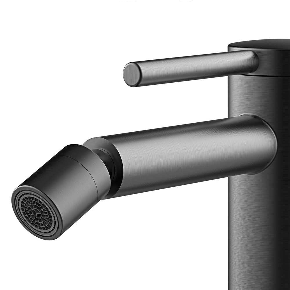 Pack grifo de lavabo y grifo de bidet REYES GUN METAL mate - Imagen 7